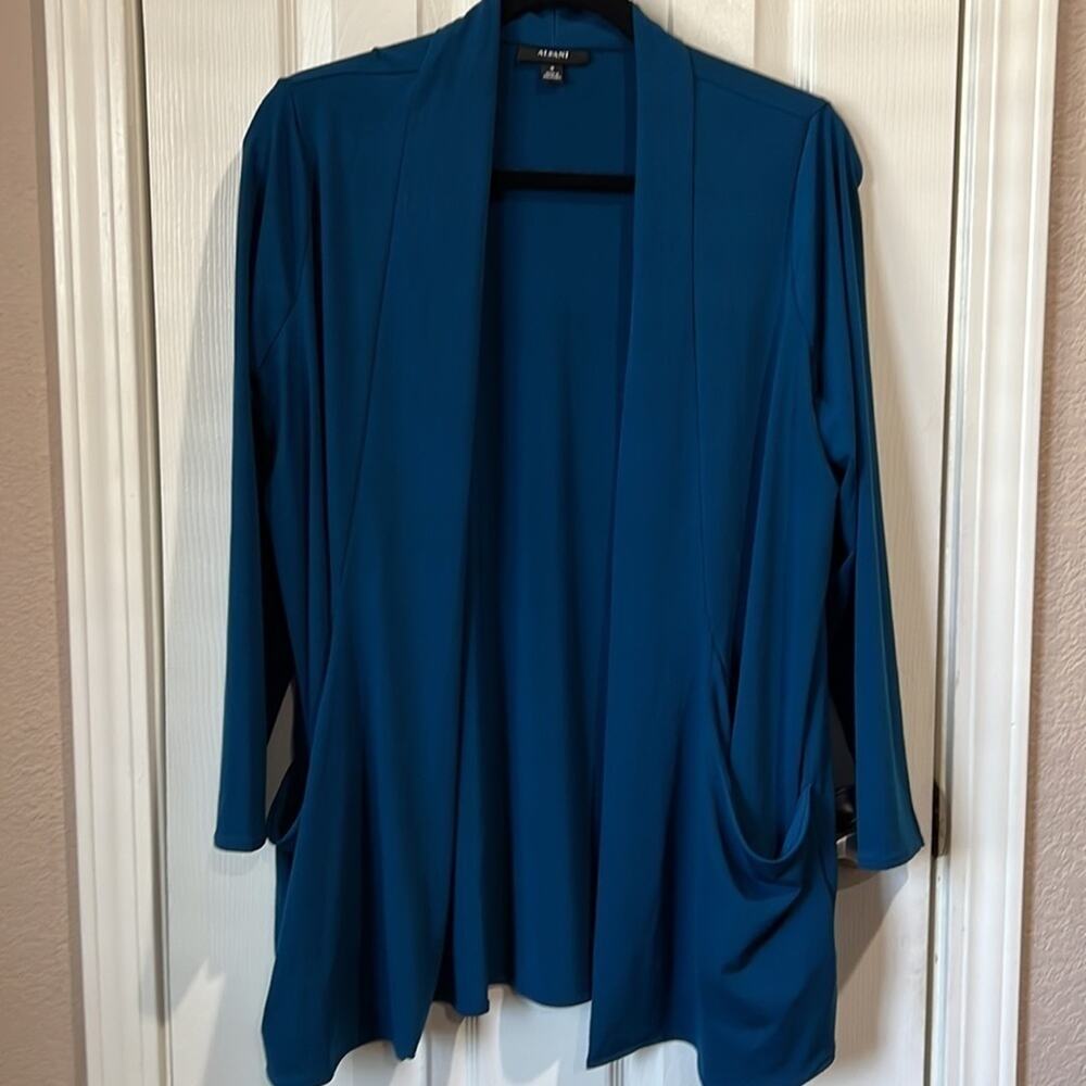 Alfani Elements Open Cardigan Bright gorgeous Teal like new
